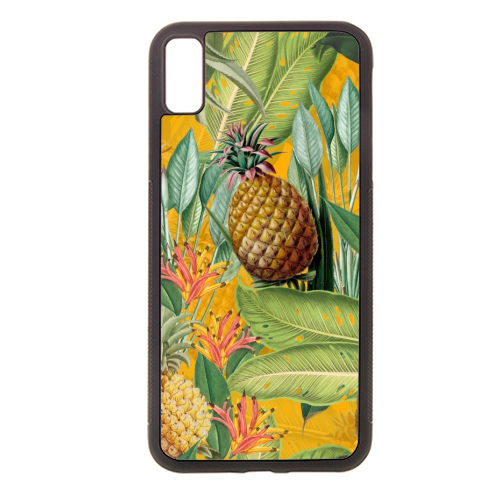 Tropical Pineapple Dance - Stylish phone case by Uta Naumann