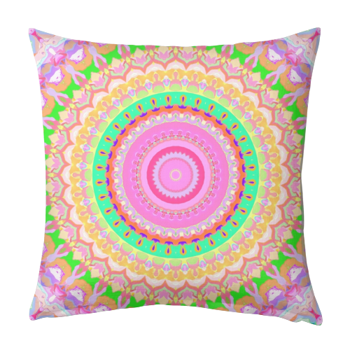 Funky Mandala - designed cushion by Kaleiope Studio