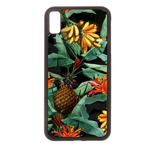 Vintage Tropical Night Jungle - stylish phone case by Uta Naumann
