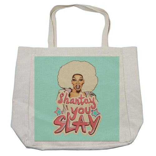 Shantay you Slay - cool beach bag by minniemorris art