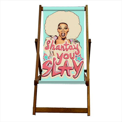 Shantay you Slay - canvas deck chair by minniemorris art