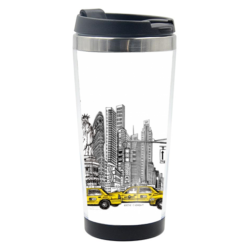 New York City Skyline - photo water bottle by Katie Clement