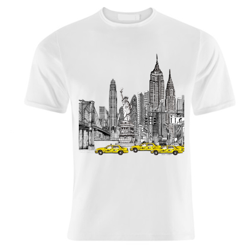 New York City Skyline - unique t shirt by Katie Clement