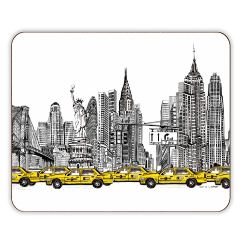 New York City Skyline - designer placemat by Katie Clement