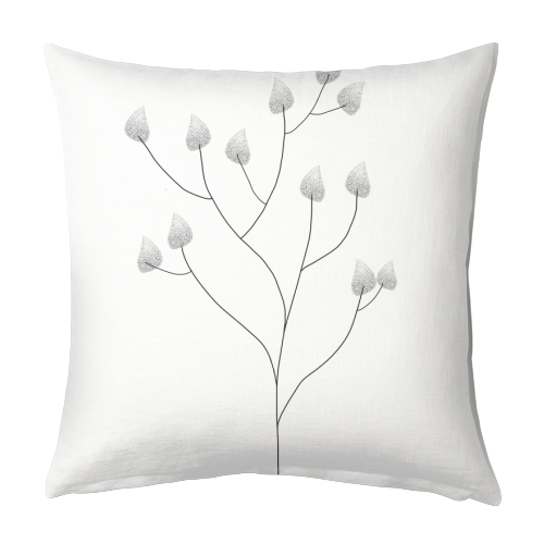 Minimalistic Tree - designed cushion by AJ Illustration