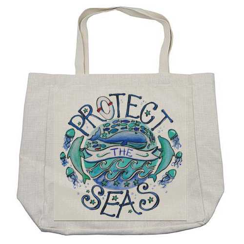 Protect The Seas - cool beach bag by Giddy Kipper