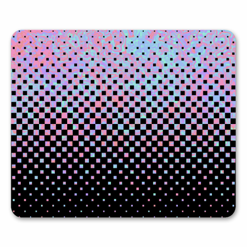 Funky Gradient Checkerboard - funny mouse mat by Kaleiope Studio