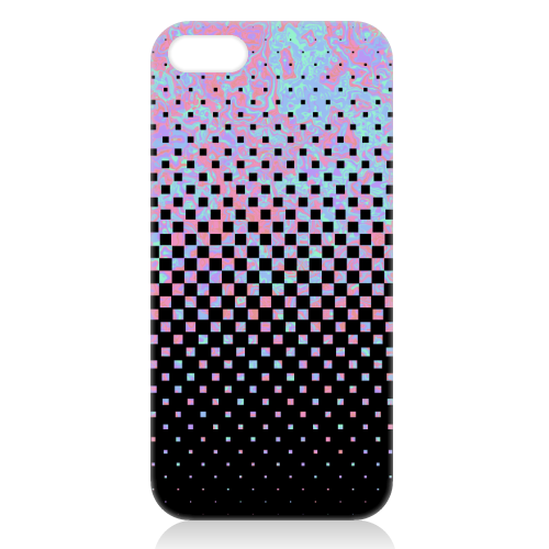 Funky Gradient Checkerboard - unique phone case by Kaleiope Studio