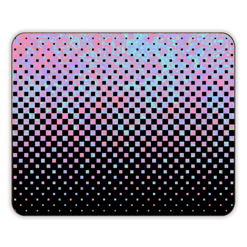 Funky Gradient Checkerboard - designer placemat by Kaleiope Studio