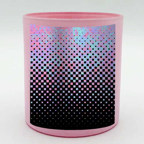 Funky Gradient Checkerboard - scented candle by Kaleiope Studio