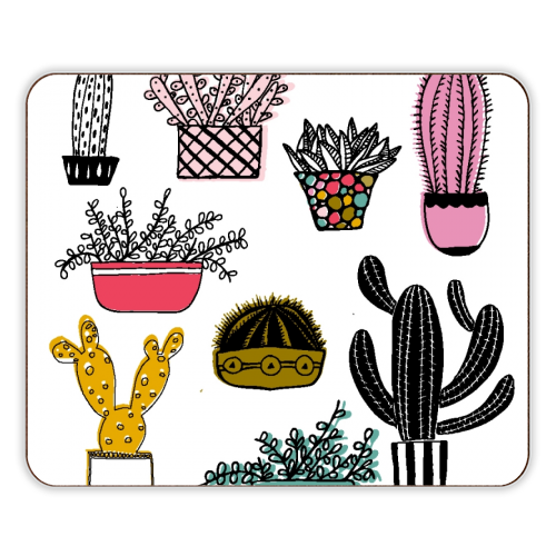 Cactus garden - designer placemat by Michelle Walker