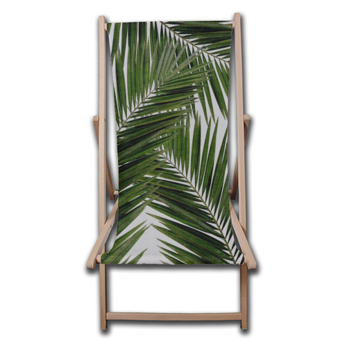 Palm Leaf III - canvas deck chair by Orara Studio
