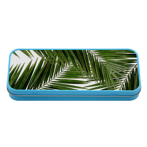 Palm Leaf III - tin pencil case by Orara Studio