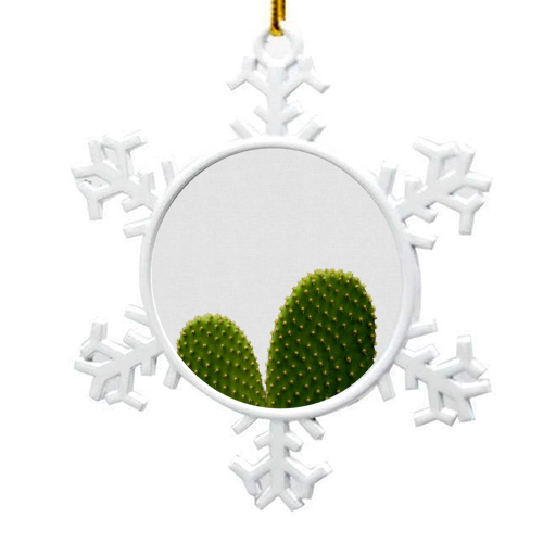Heart Cactus - snowflake decoration by Orara Studio