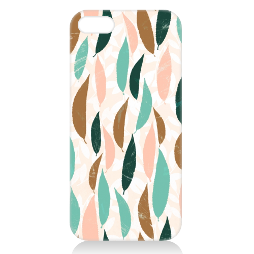 Leaf pattern - unique phone case by DejaReve