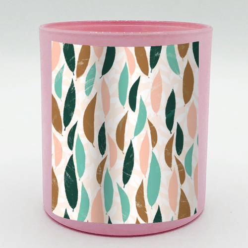 Leaf pattern - scented candle by DejaReve
