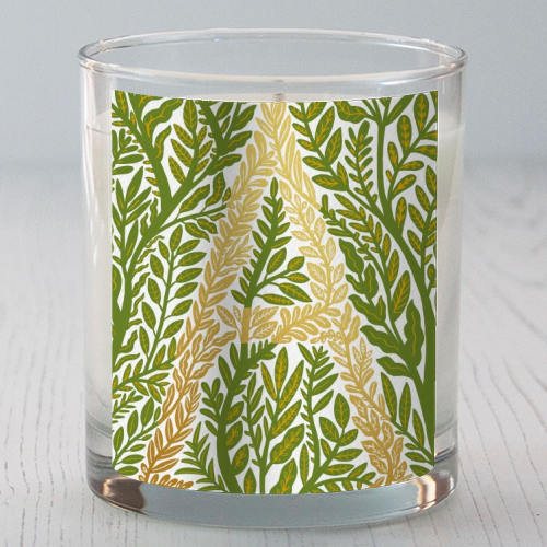 Botanical Metallic A Monogram - scented candle by Samantha Dolan
