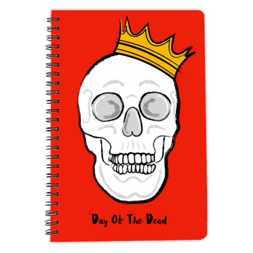Day Of The Dead Skull - personalised A4, A5, A6 notebook by Adam Regester