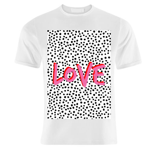 LOVE Polka Dot - unique t shirt by The 13 Prints