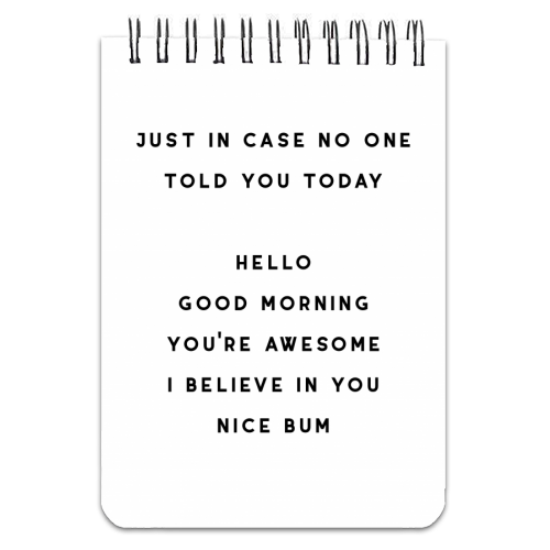 Nice Bum - personalised A4, A5, A6 notebook by The 13 Prints