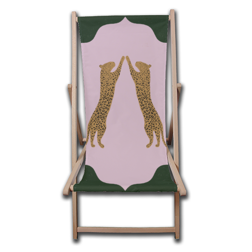 Leopards - canvas deck chair by Ella Seymour
