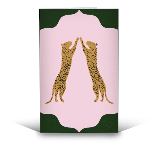 Leopards - funny greeting card by Ella Seymour