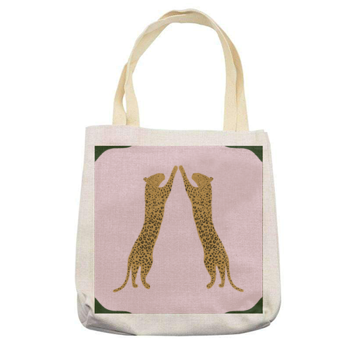 Leopards - printed tote bag by Ella Seymour