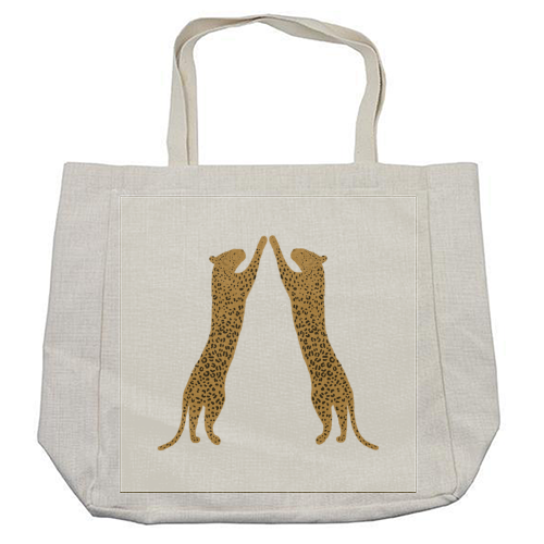 Leopards - cool beach bag by Ella Seymour