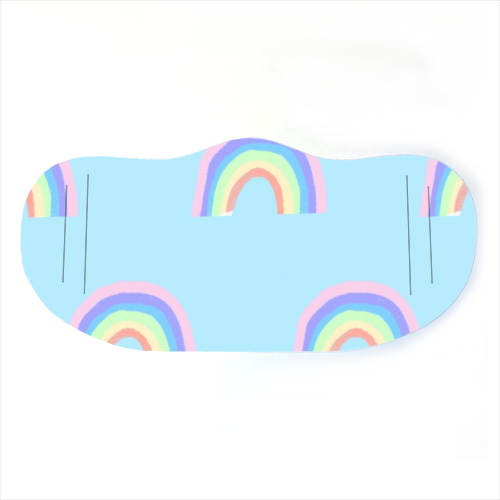 Rainbows - face cover mask by Ella Seymour