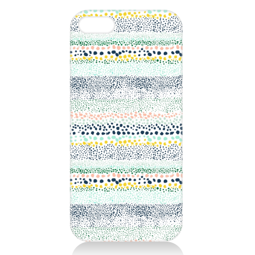 Little Textured Dots White - unique phone case by Ninola Design