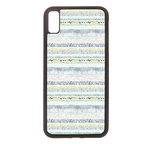Little Textured Dots White - stylish phone case by Ninola Design