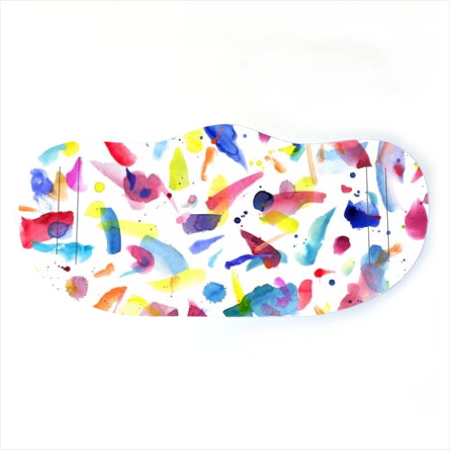 Watercolor Summer Flavours - face cover mask by Ninola Design