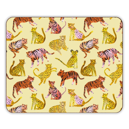 Safari Tigers and Leopards - designer placemat by Ninola Design