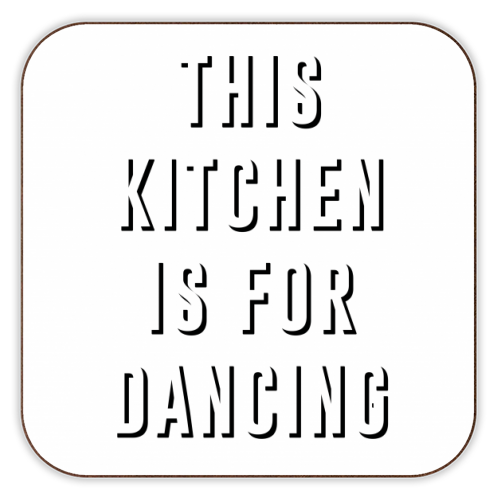 This Kitchen Is For Dancing - personalised beer coaster by The 13 Prints