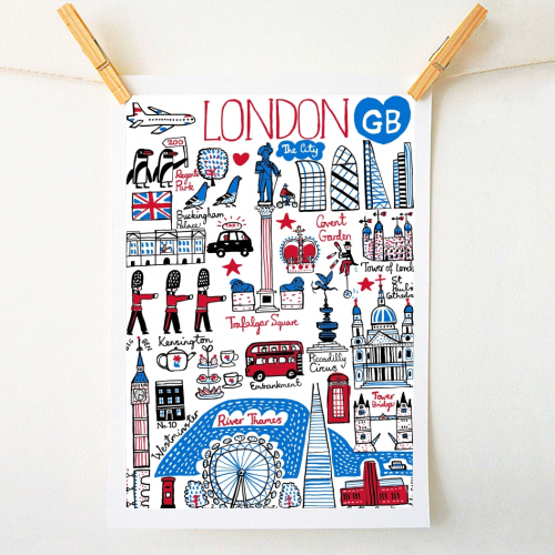 London - A1 - A4 art print by Julia Gash