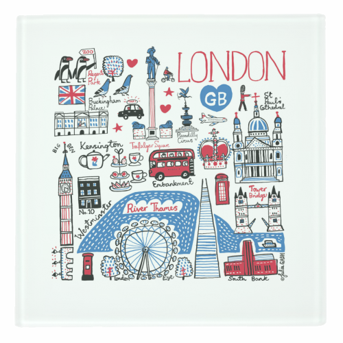 London - personalised beer coaster by Julia Gash