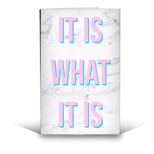 IT IS WHAT IT IS - funny greeting card by Lilly Rose