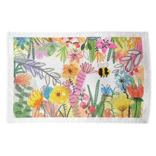 Busy Bee - funny tea towel by Pen and Gwyn