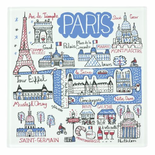 Paris - personalised beer coaster by Julia Gash