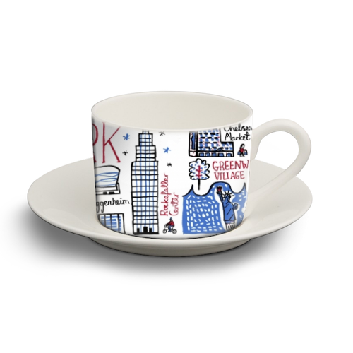 New York - personalised cup and saucer by Julia Gash