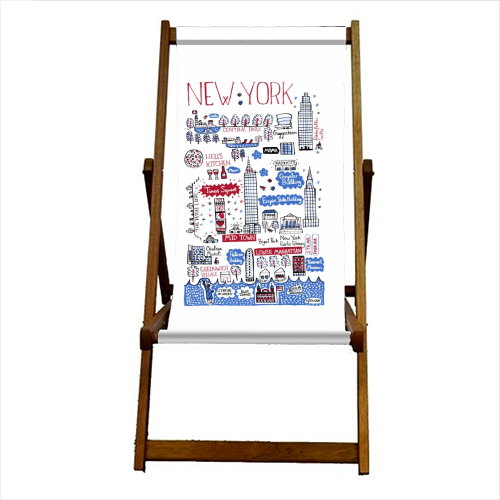 New York - canvas deck chair by Julia Gash