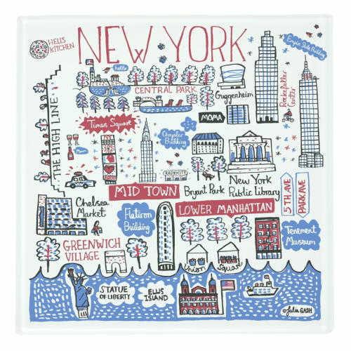 New York - personalised beer coaster by Julia Gash
