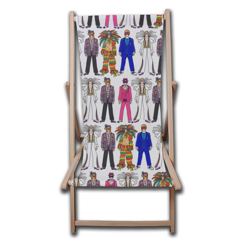 Elton - canvas deck chair by Notsniw Art