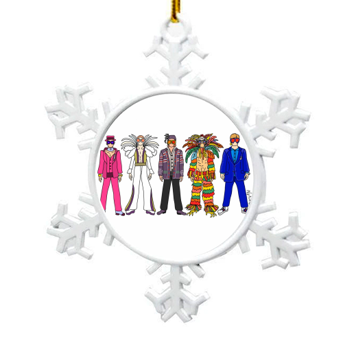 Elton - snowflake decoration by Notsniw Art