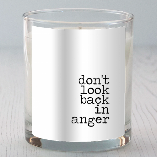 Don't Look Back In Anger - scented candle by The 13 Prints