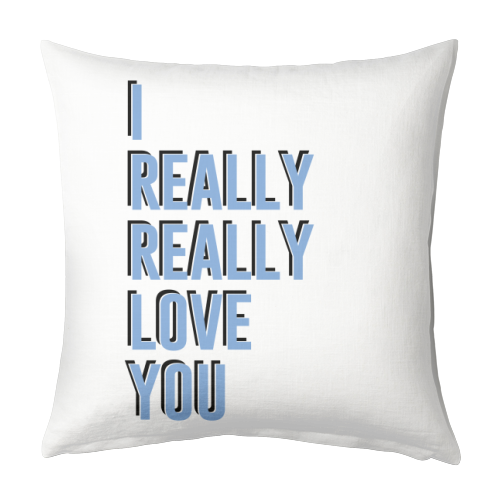 I really really love you - designed cushion by The 13 Prints