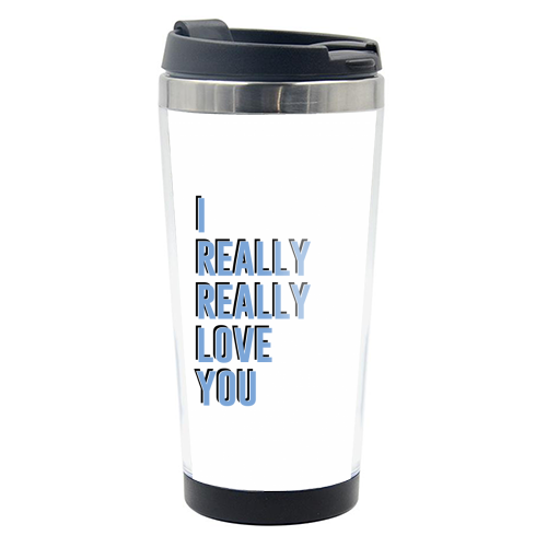 I really really love you - photo water bottle by The 13 Prints