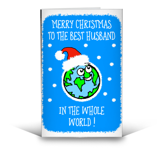 Best Husband Christmas Greeting - funny greeting card by Adam Regester