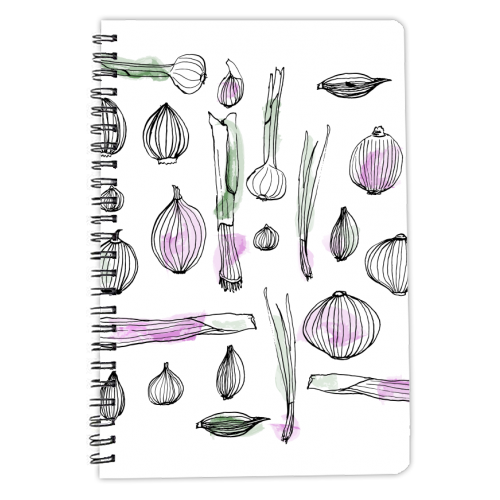 Onion harvest - personalised A4, A5, A6 notebook by Michelle Walker
