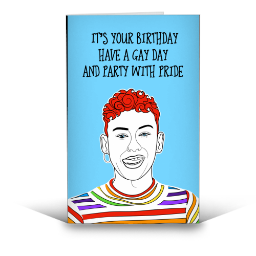 Gay Day Birthday Card - funny greeting card by Adam Regester